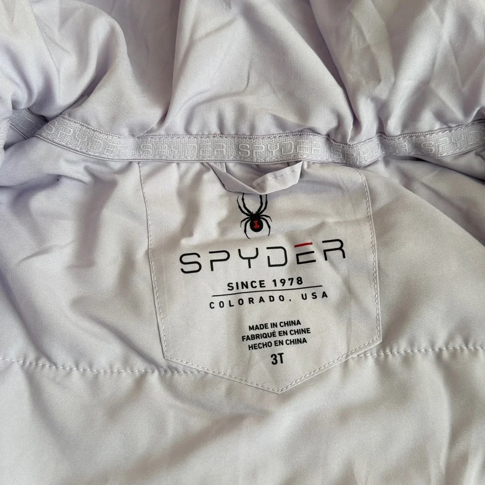 Spyder Girls’ Spyderlite Lavender Lightweight Water Resistant Jacket—3T